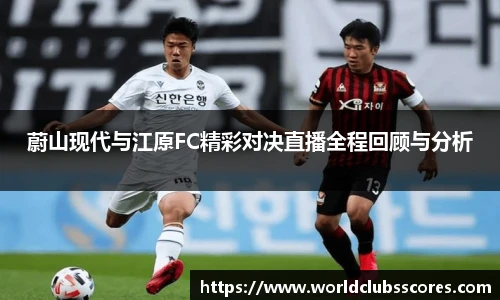 蔚山现代与江原FC精彩对决直播全程回顾与分析
