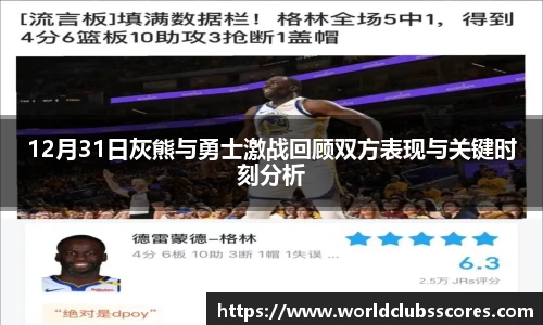 12月31日灰熊与勇士激战回顾双方表现与关键时刻分析